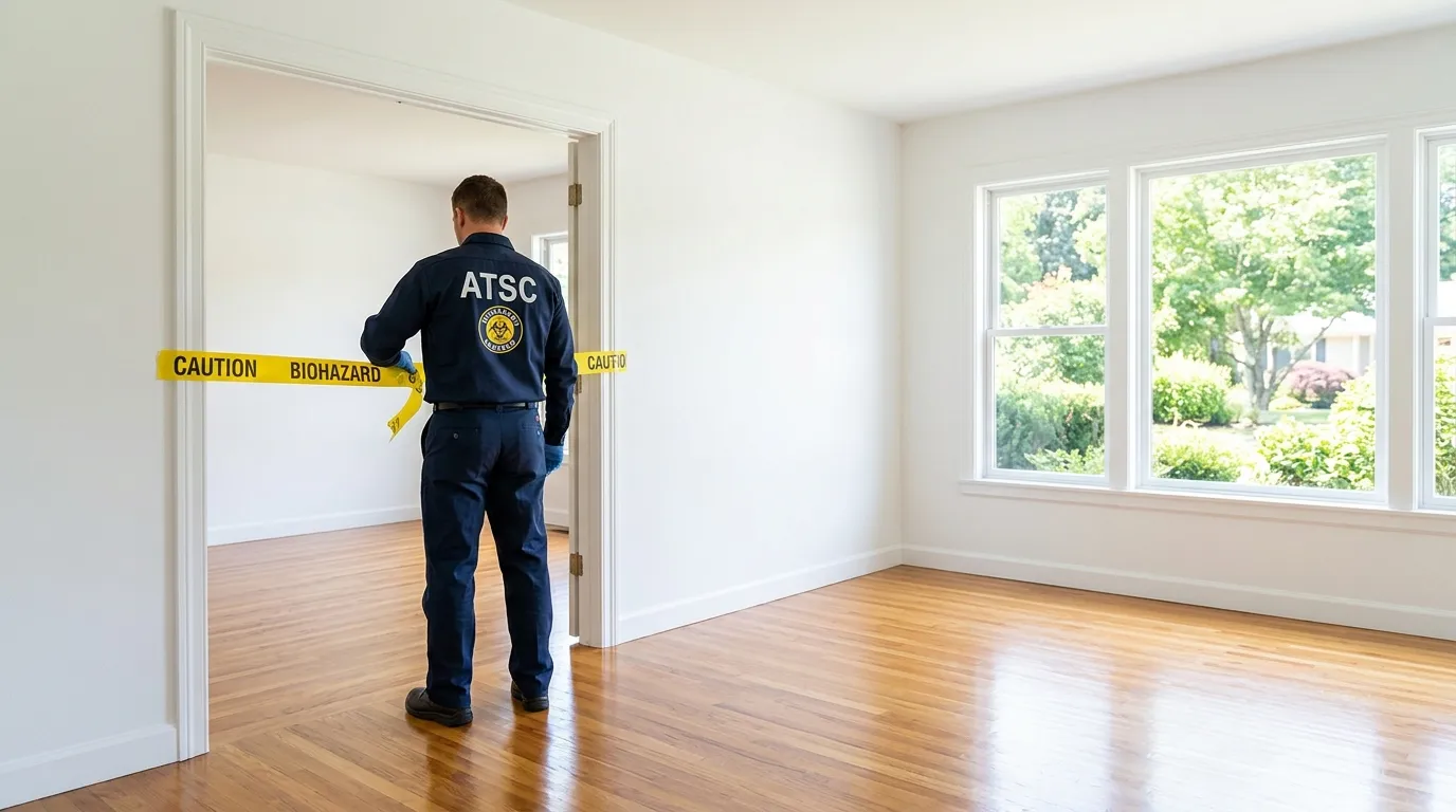 Certified biohazard cleanup crew performing Trauma Scene Cleanup in Lakewood
